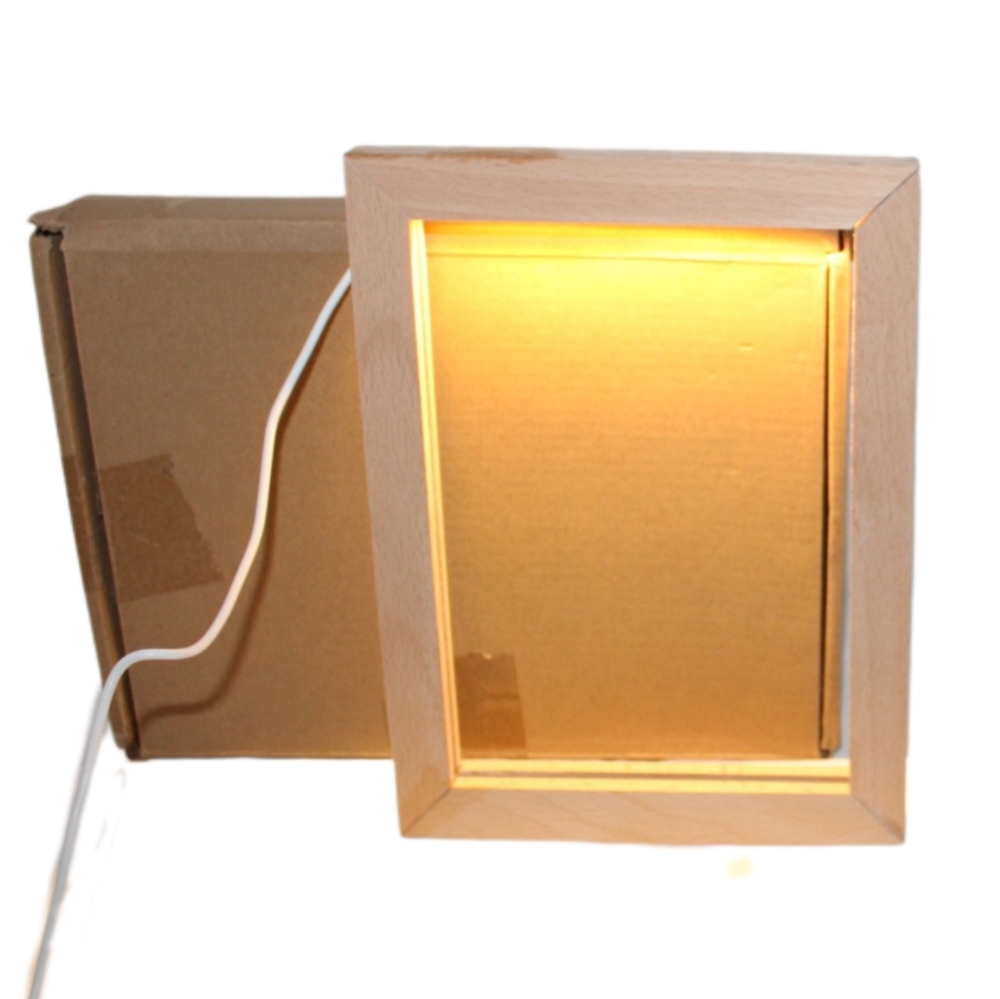 LED Lights Wooden Photo Frame - Picture 7 of 15